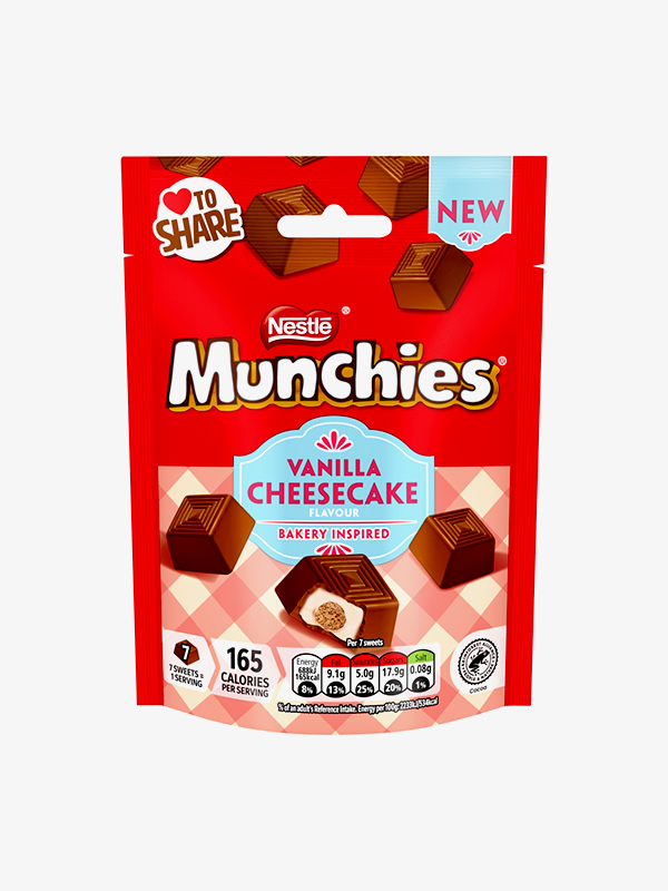 Munchies Chocolate Vanilla Cheesecake Sharing Bag 97g