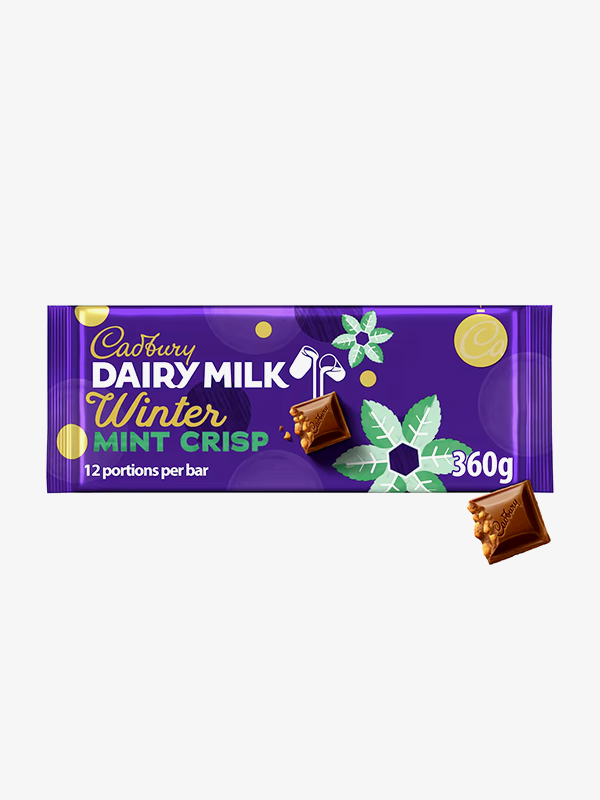 Cadbury Dairy Milk Mint Crisp Chocolate Bar 360g