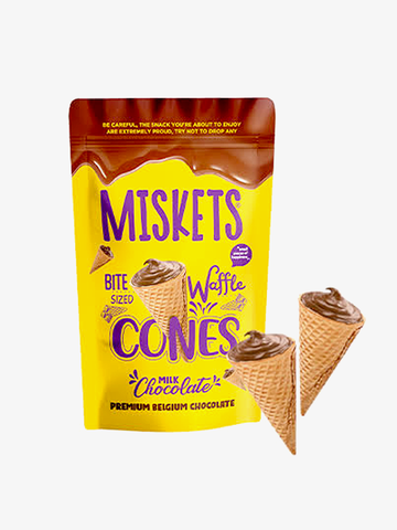 Miskets Milk Chocolate Filled Cornet Wafer 70g