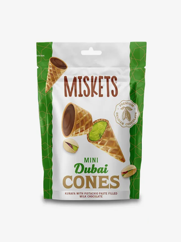 Miskets Milk Chocolate Filled Dubai Cornet 50g
