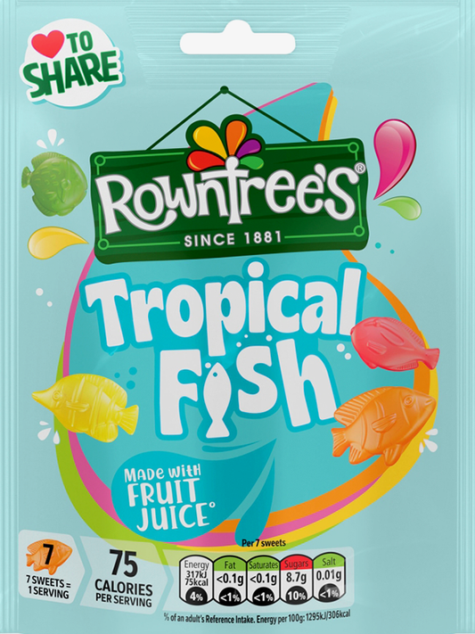 Rowntrees Tropical Fish Pouch 115g