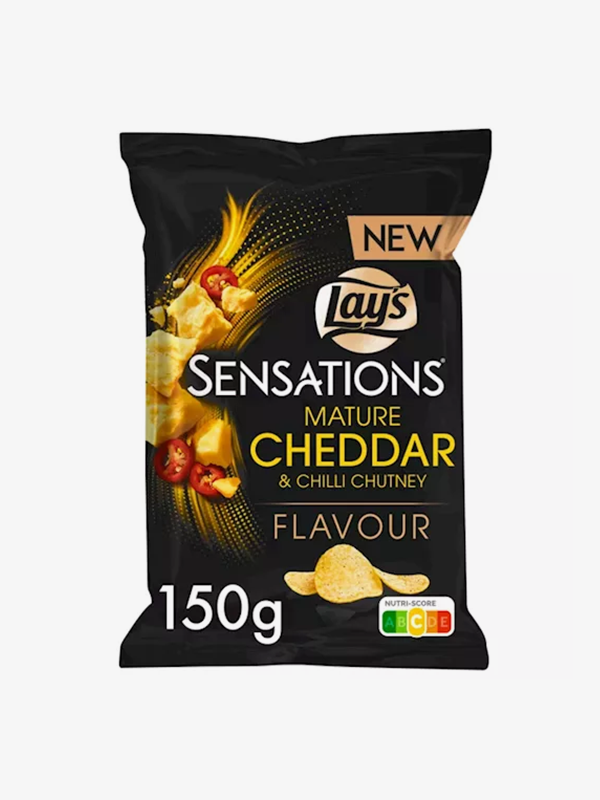 Lay's Sensations Mature Cheddar & Chilli Chutney Chips 150g