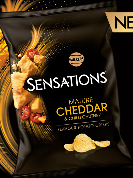 Lay's Sensations Mature Cheddar & Chilli Chutney Chips 150g