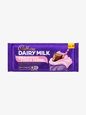 Cadbury Strawberry & Creme Frappe Bar 115g