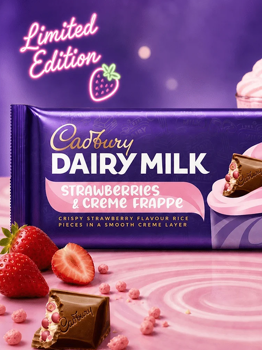 Cadbury Strawberry & Creme Frappe Bar 115g