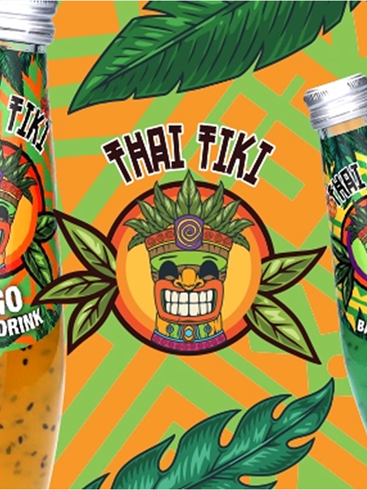Thai Tiki Basil Seed Drink Lychee 290ml