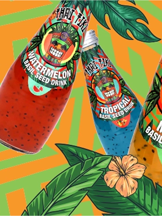 Thai Tiki Basil Seed Drink Tropical 290ml