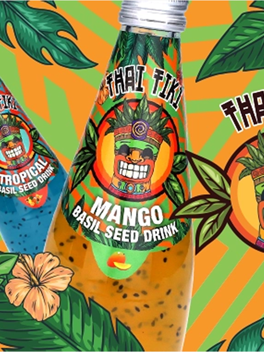 Thai Tiki Basil Seed Drink Mango 290ml