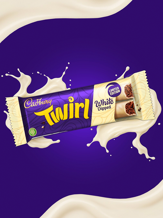 Cadbury Twirl White Dipped Chocolate Bar 43g
