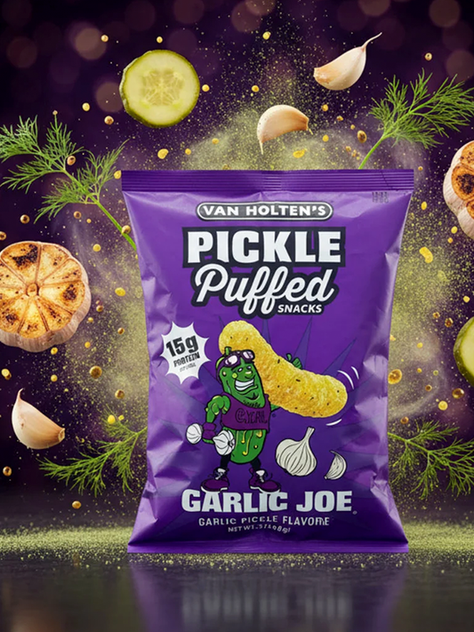 Van Holten's Pickle Puffed Snacks Garlic Joe 90g