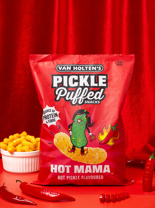 Van Holten's Pickle Puffed Snacks Hot Mama 90g