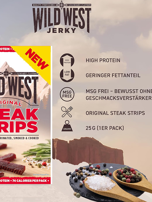 Wild West Original Steak Strips 25g