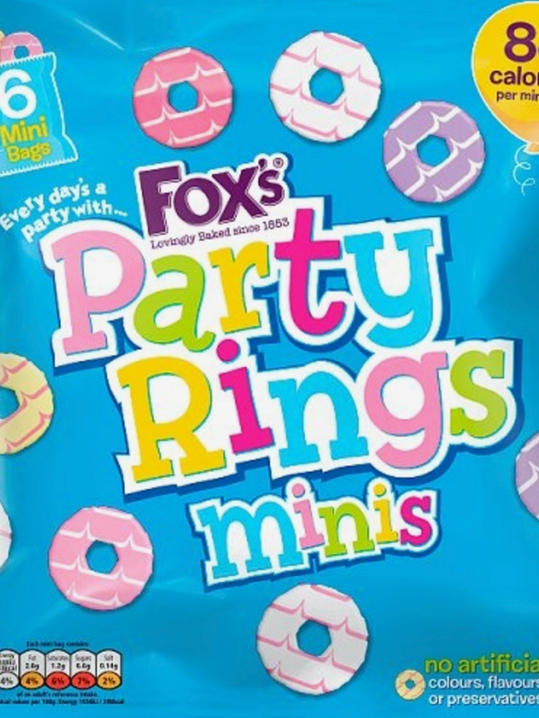Fox's Mini Party Rings 125g