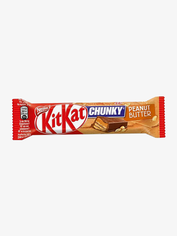 thumbnail image 2 of 10 X KITKAT CHUNKY PEANUT BUTTER Chocolate Bars - European Sweets 42g Each 2 of 4