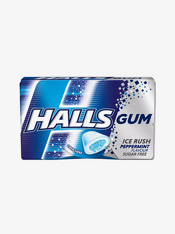 Halls Gum Peppermint 18g