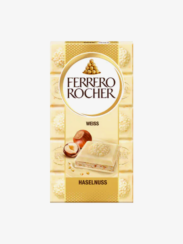<tc>Ferrero Rocher White Chocolate Bar 90g</tc>