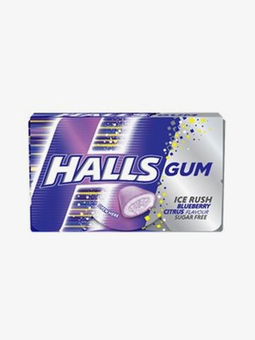 Halls Gum Blueberry 18g