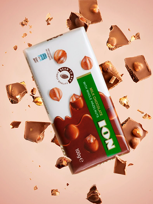 <tc>ION Milk Chocolate with Whole Hazelnuts 100g</tc>