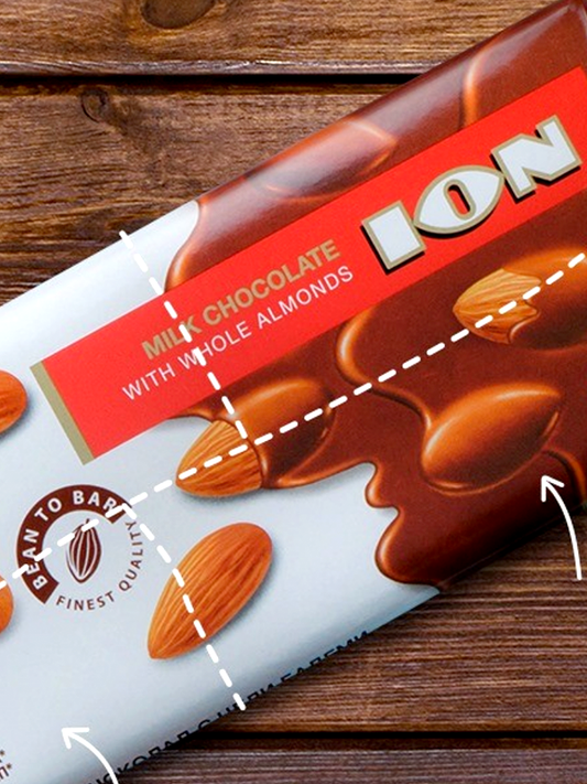 ION Milk Chocolate with Whole Almonds 200g