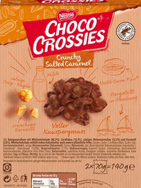 Nestlé Choco Crossies Crunchy Salted Caramel 140g