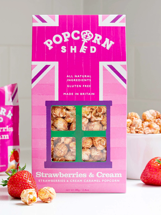Popcorn Shed Strawberries & Cream 80g